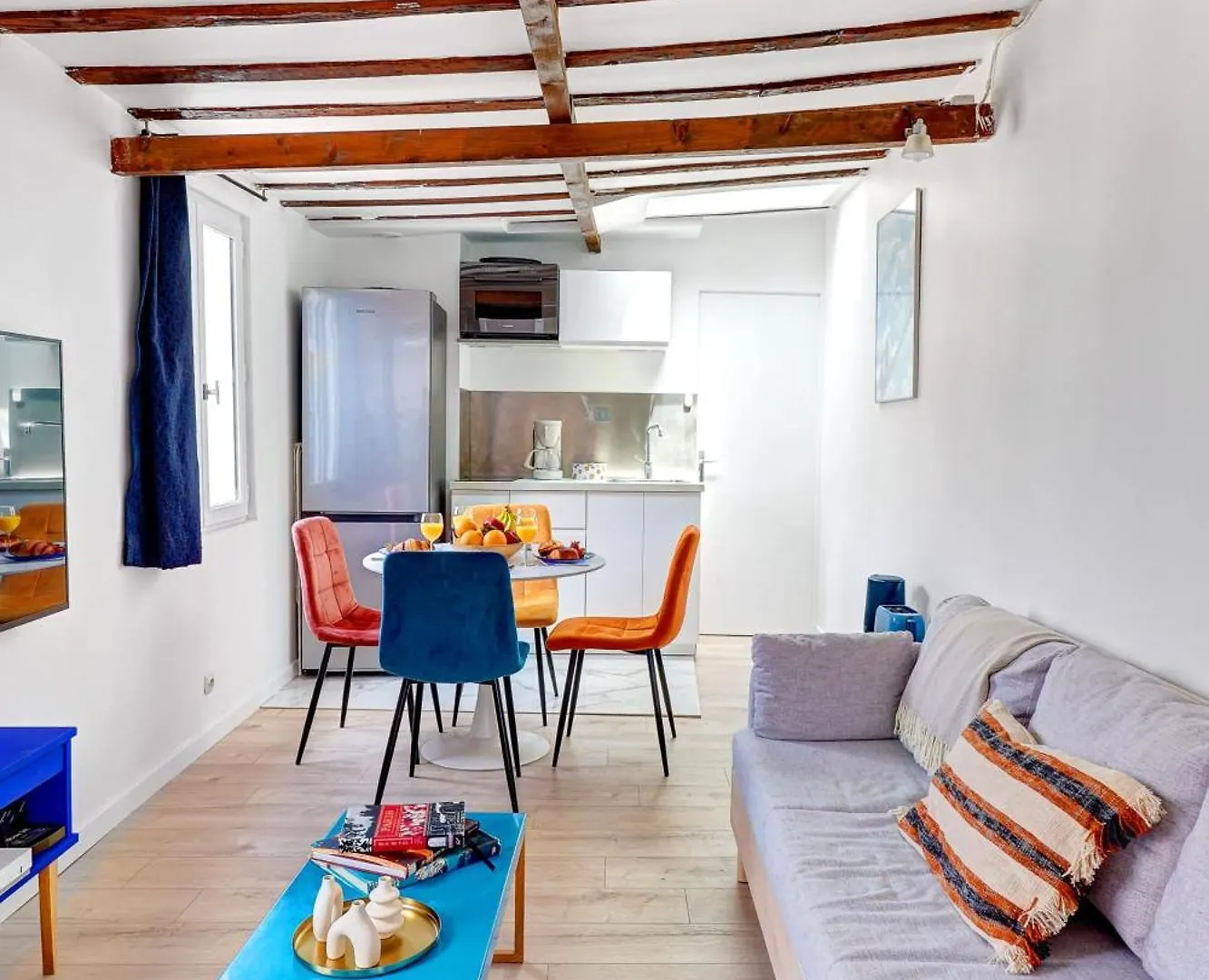 شقة Chic 1Br Steps From Montorgueil & Le Marais باريس