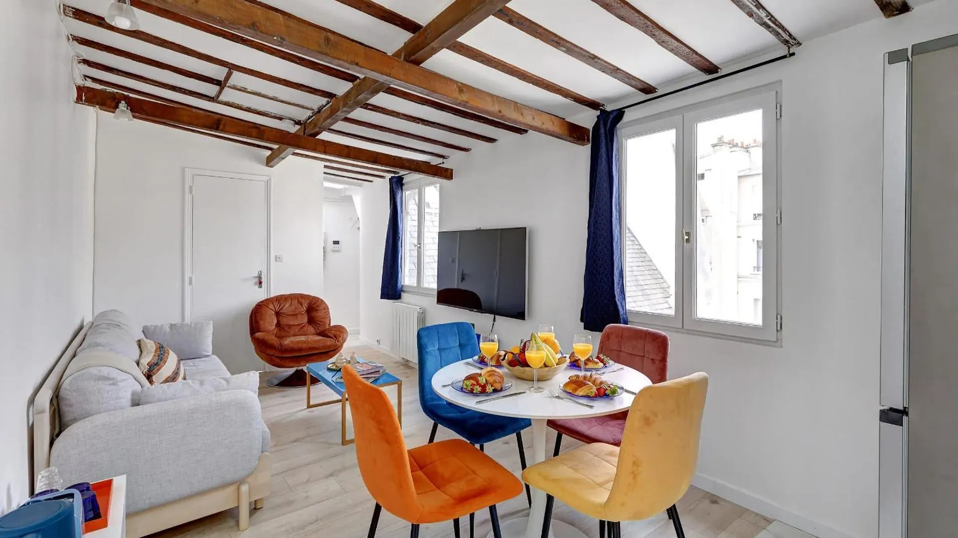 شقة Chic 1Br Steps From Montorgueil & Le Marais باريس